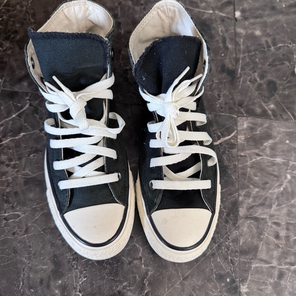 Converse Dual-Tone High-Tops in Black - Picture 5 of 6